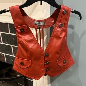 Vintage Last Kiss Vinyl Vest Top